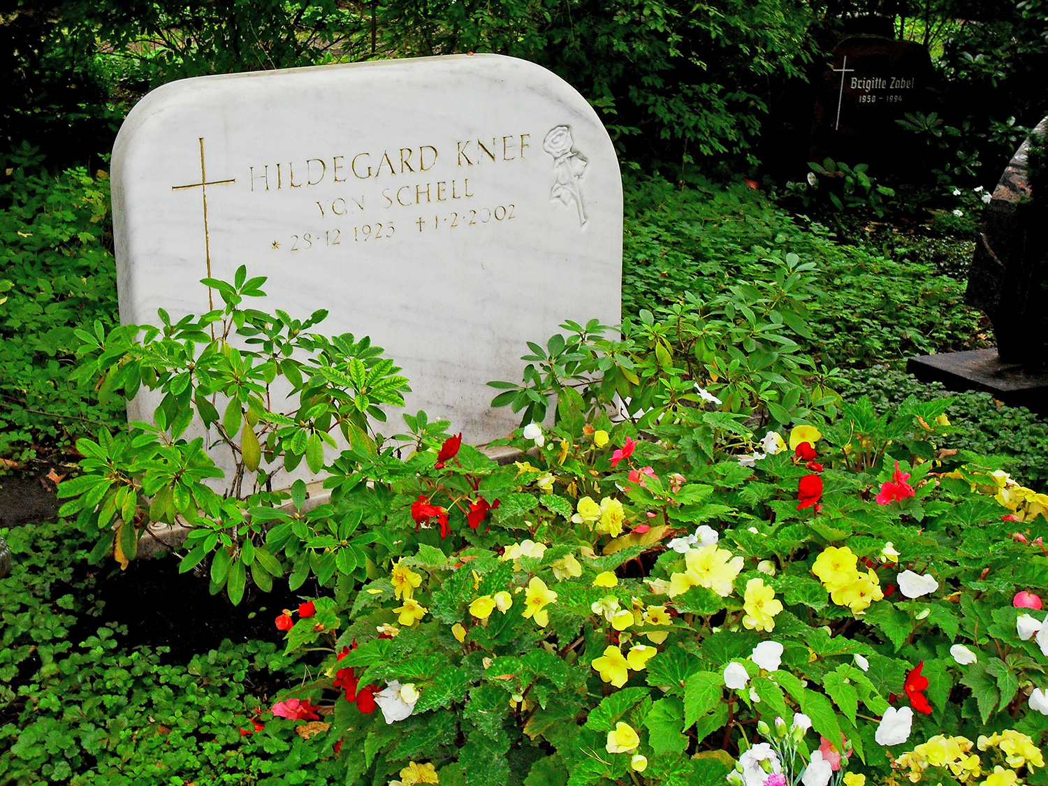 Das Grab von Hildegard Knef