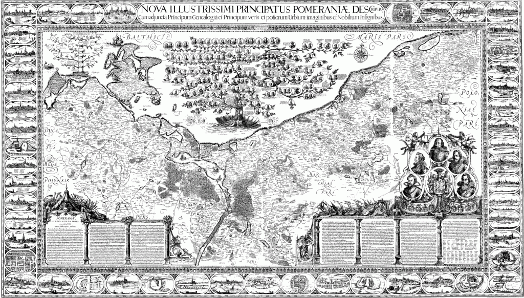 Pommern 1635 (Karte nach Lubinus)